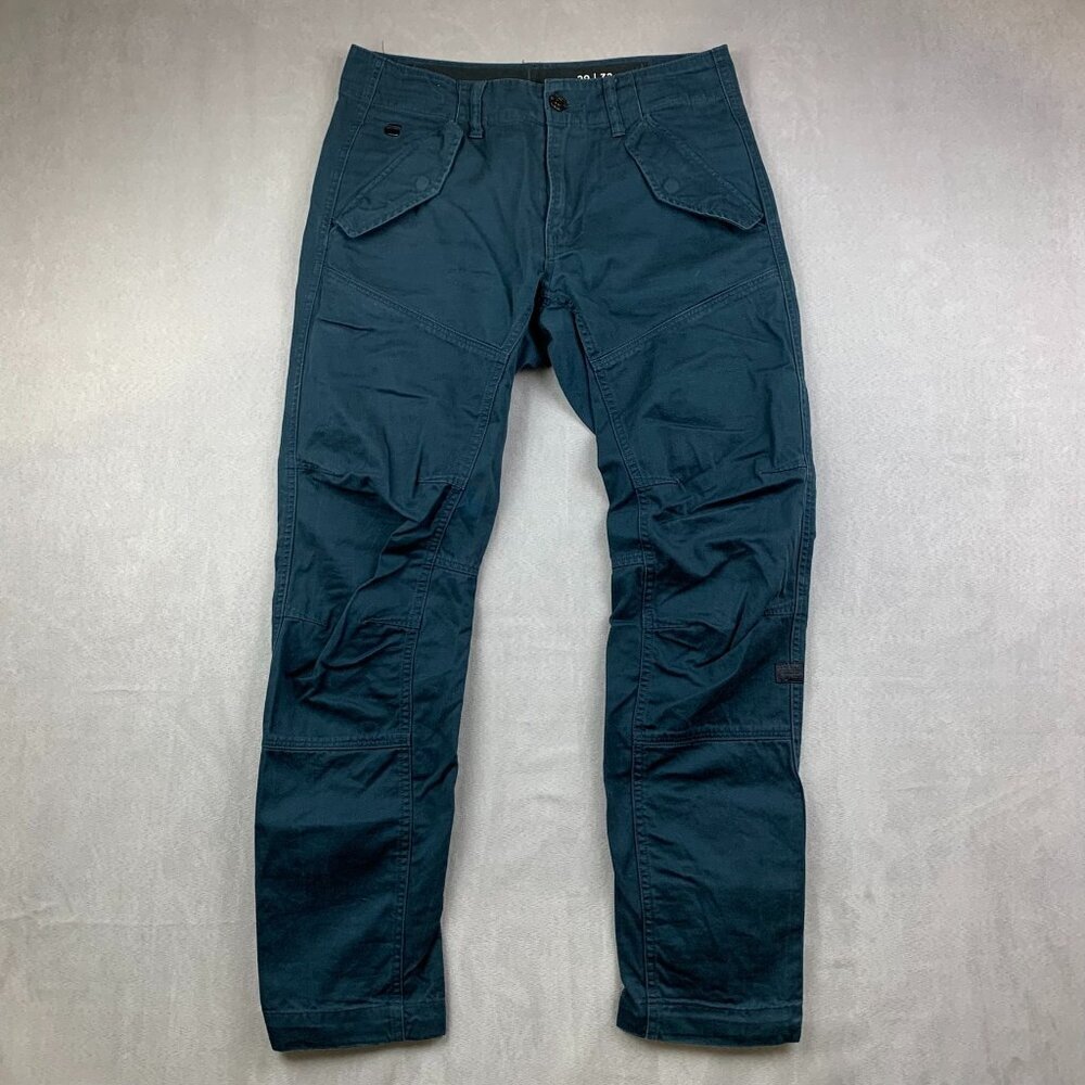 G Star Raw Mens Pants 29 Navy Blue Rovic DC 3D Tapered Military Streetwear 29x29